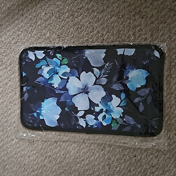 Blue Floral Auto Console Armrest Cover - Auto Accessories - Picture 2 of 2